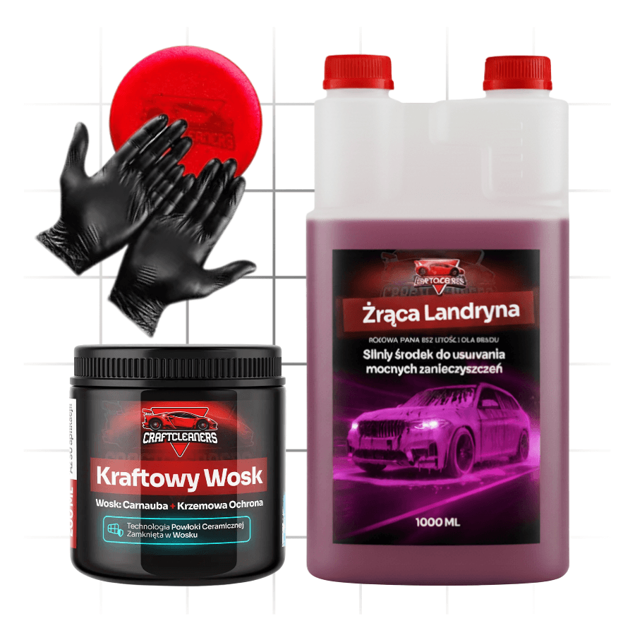 Zestaw Podstawowy - Żrąca Landryna + Kraftowy Wosk w formie musu