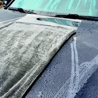 BTS Wodny Magnes - Ekstremalnie chłonny, dwustronny ręcznik do auta XXL