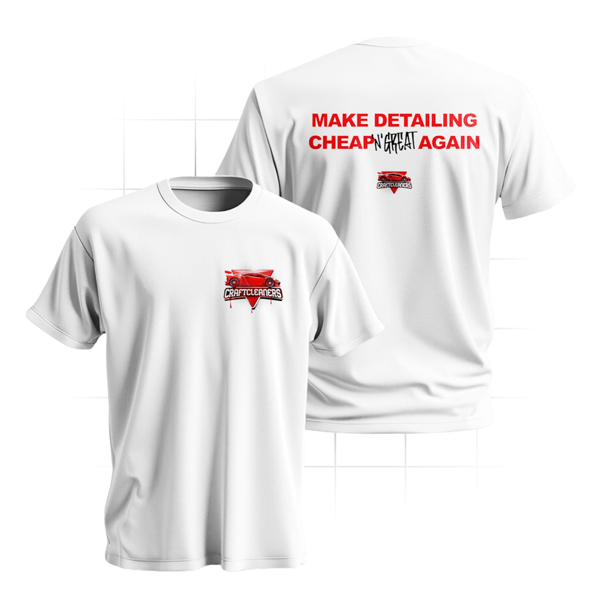 Koszulka - Make Detailing Cheap & Great Again (Nadruk Dwustronny!)