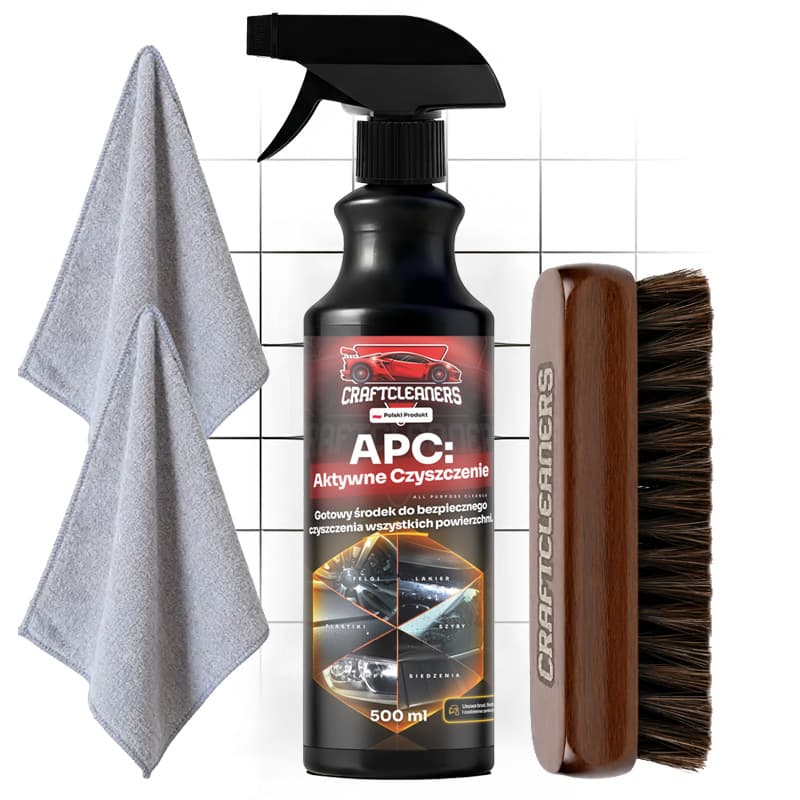 Odnowa Butów - APC + Szczotka do Butów + 2 X Mikrofibra