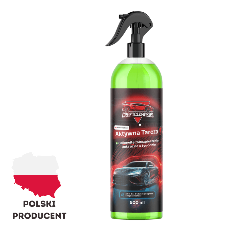 Aktywna Tarcza - All in One HYDROFOBOWA Ochrona Całego Auta w Jednej Butelce