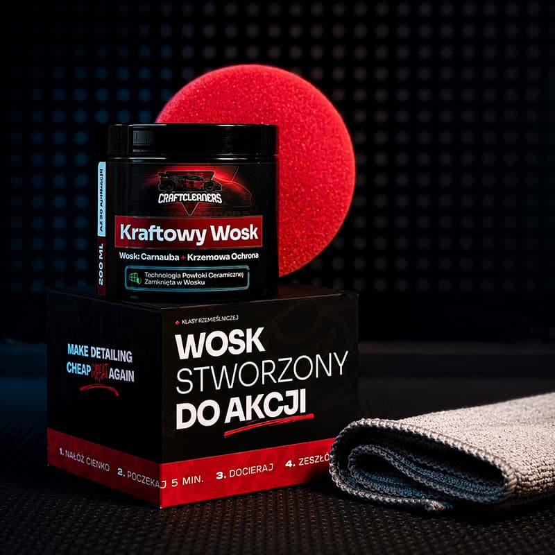 Kraftowy Wosk-Mus premium czyli wosk Carnauba, Pszczeli i Krzem!