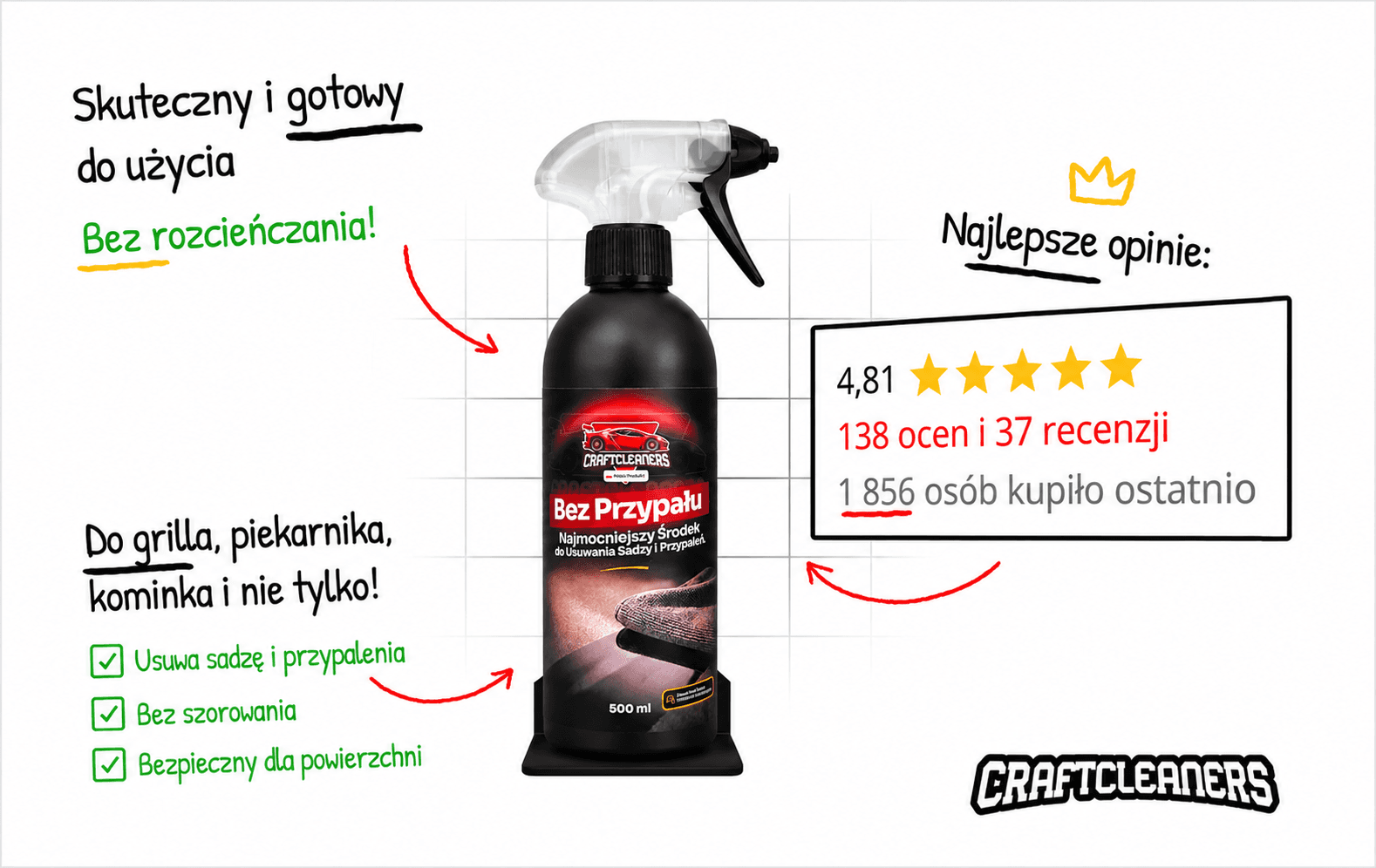 Bez Przypału - Mega Szybkie Rozpuszczanie Sadzy i Przypaleń