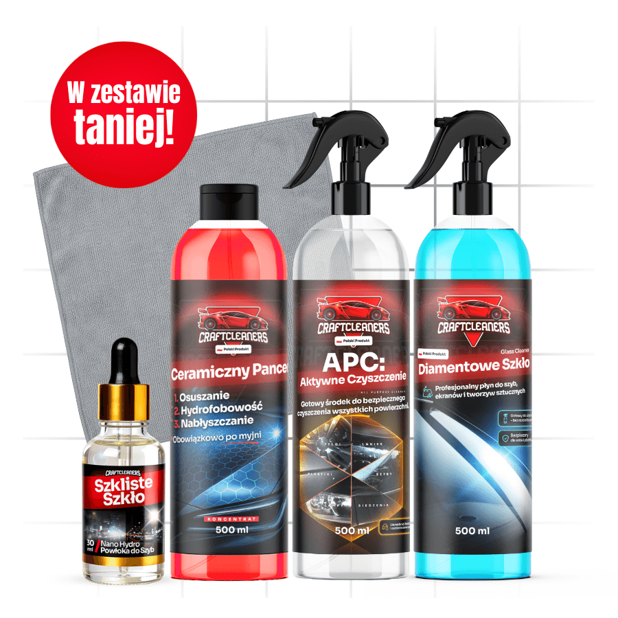 Kompletny Czyścioch - Zestaw Szkliste Szkło, Diamentowe Szkło, Ceramiczny Pancerz, APC