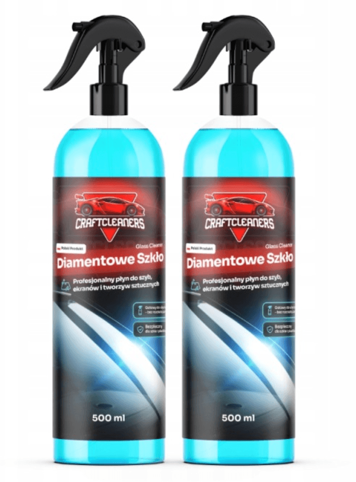 DLA KLUBOWICZÓW 2 x Diamentowe Szkło - Profesjonalny płyn do szyb, ekranów i tworzyw sztucznych (Glass Cleaner)