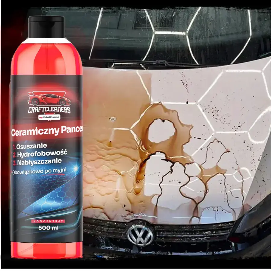 Kraftlendarz 2025 #1 Ceramiczny Hydro Pancerz - MOCNY Wosk Na Mokro Z Ceramiką 500ml