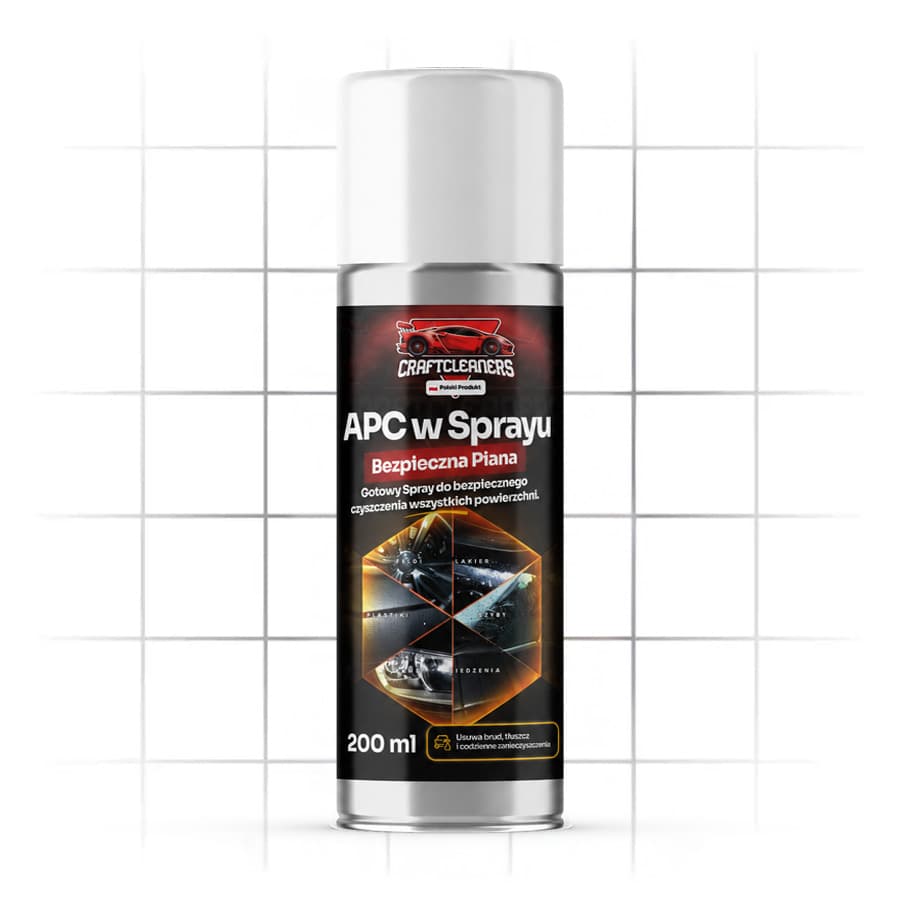 APC w Sprayu - Piana do bezpiecznego 
czyszczenia wszystkich powierzchni.