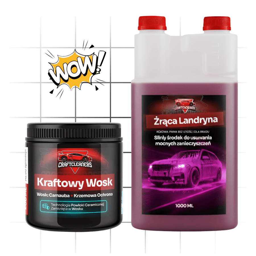 Zestaw Podstawowy - Żrąca Landryna + Kraftowy Wosk w formie musu