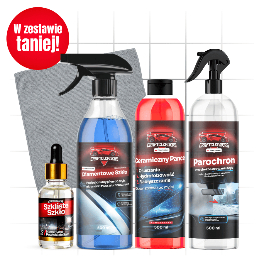 Zestaw Diamentowe Szkło + Szkliste Szkło + Parochron + Ceramiczny Pancerz