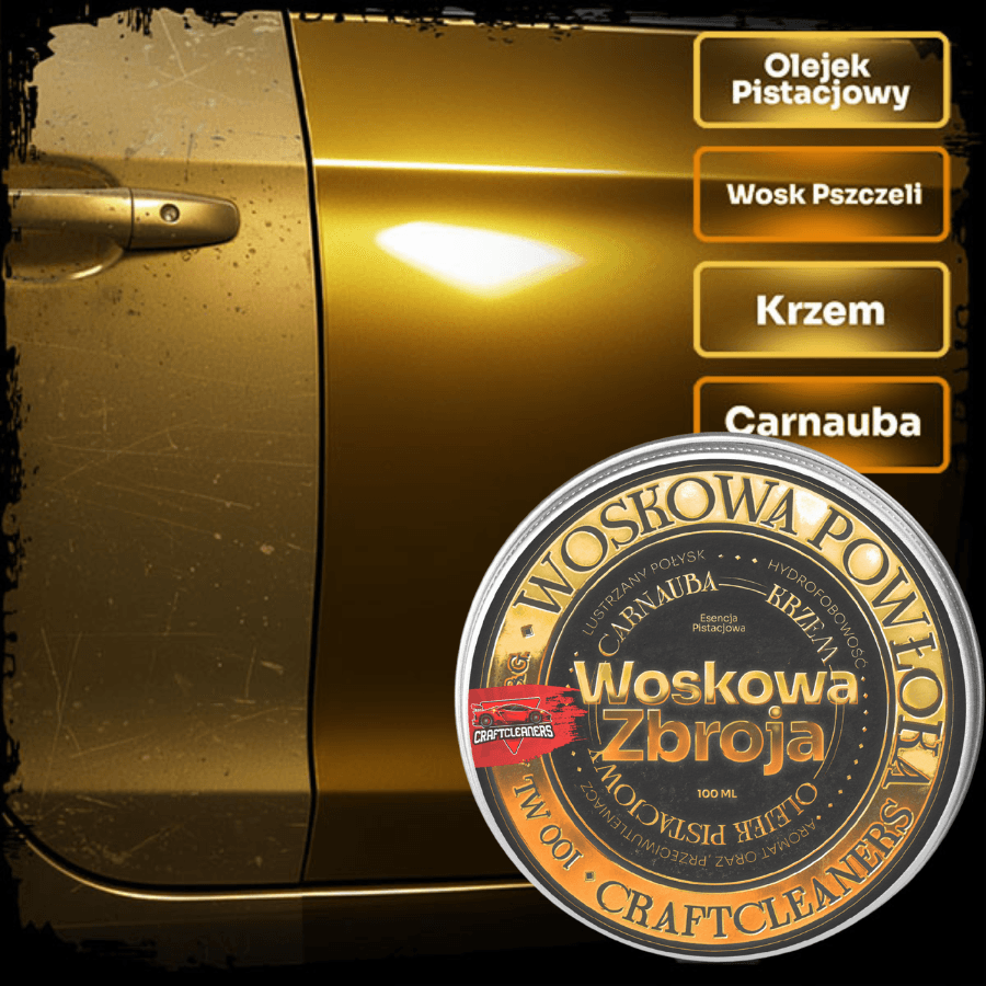 Woskowa Zbroja Premium: Wysoka Zawartość Carnauba + Krzem