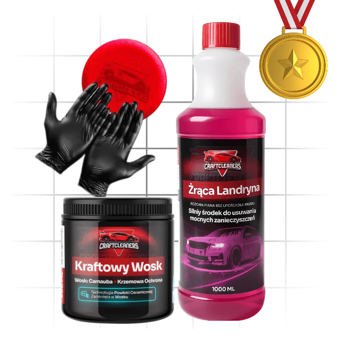 Zestaw Podstawowy - Żrąca Landryna + Kraftowy Wosk w formie musu