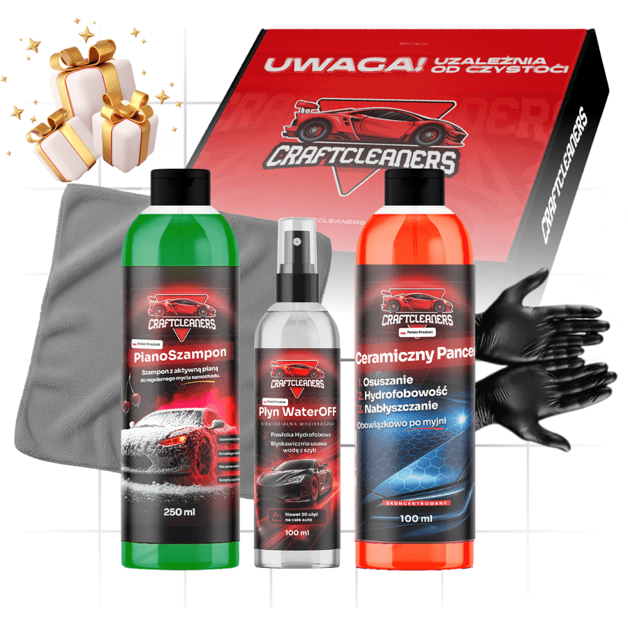 Zestaw Mini Detailer - Ceramiczny Pancerz + WaterOFF + PianoSzampon 🎁
