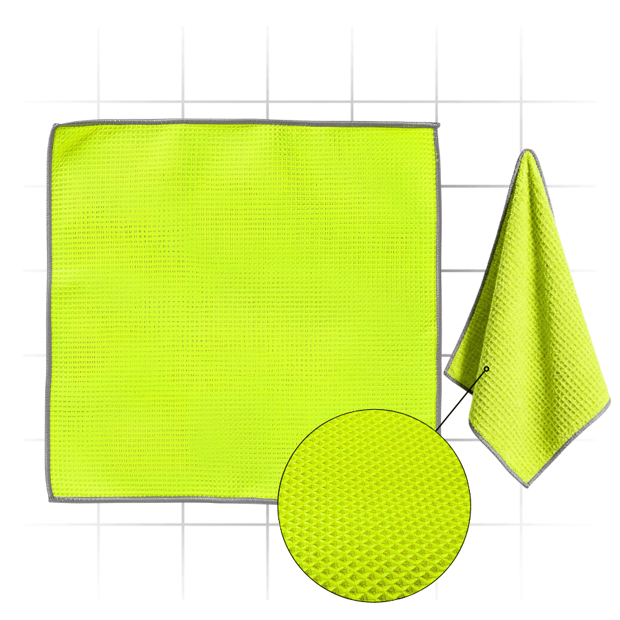 Szklany Specjalista - Waflowa Mikrofibra do Szyb i Elementów Błyszczących w Samochodzie