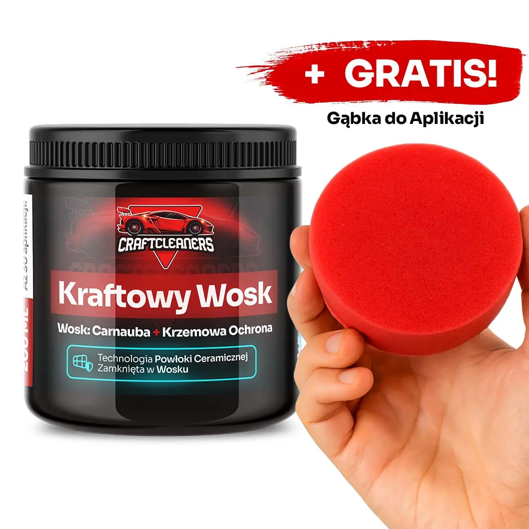 RABAT -30 ZŁ: Kraftowy Wosk-Mus premium: Carnauba + Krzem + Opakowanie Premium