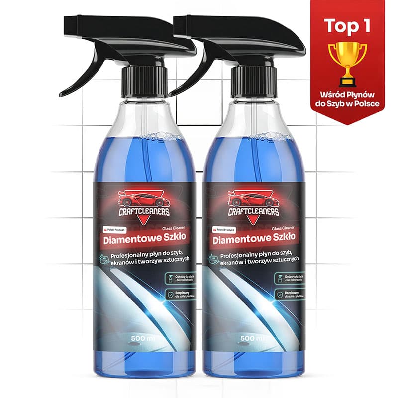 2 X Diamentowe Szkło - Profesjonalny płyn do szyb, ekranów i tworzyw sztucznych (Glass Cleaner)