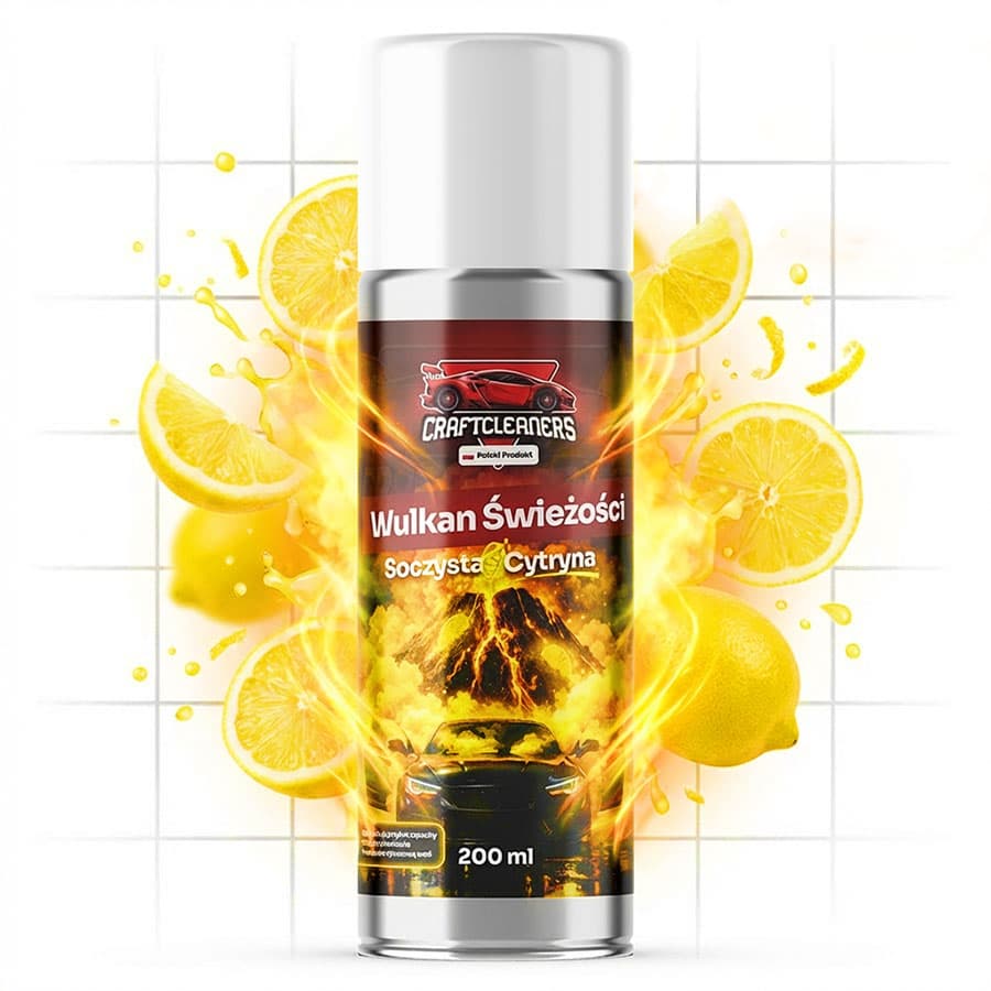 Wulkan Świeżości - Odświeżacz do Klimatyzacji Soczysta Cytryna