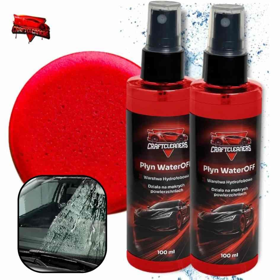 WaterOff - Zawsze Sucha Szyba i Lusterka! Płyn Hydrofobowy Niewidzialna Wycieraczka!