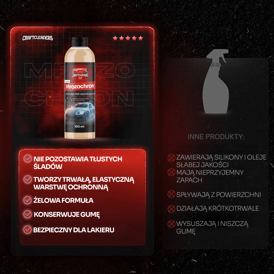 ZIMOWY Zestaw - Odmrażacz Do Szyb + Ochrona Uszczelek!