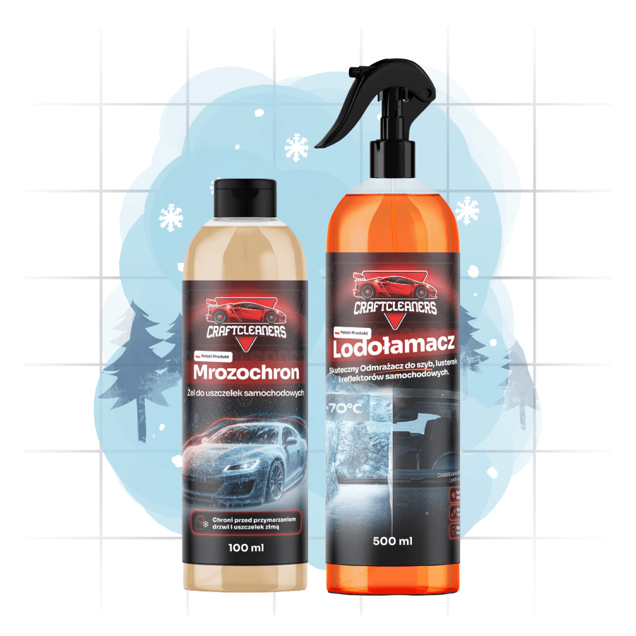 ZIMOWY Zestaw - Odmrażacz Do Szyb + Ochrona Uszczelek!
