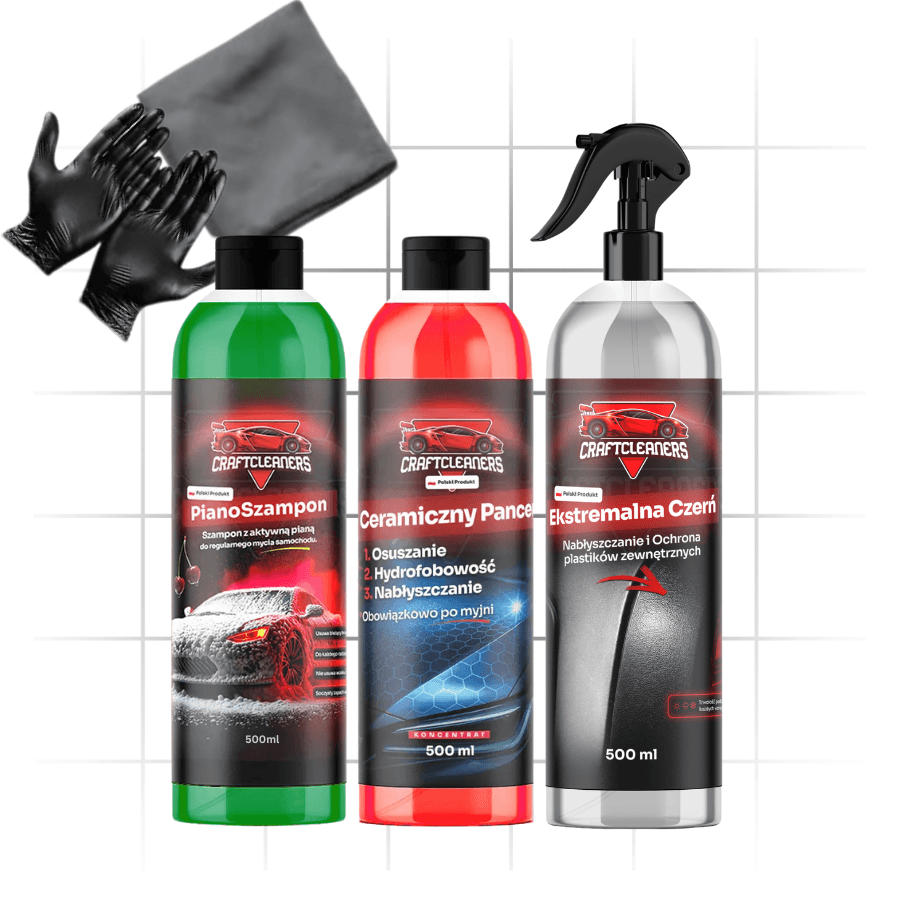 Zestaw 1 BLACK FRIDAY - Ekstremalna Czerń + Pianoszampon + Ceramiczny Pancerz