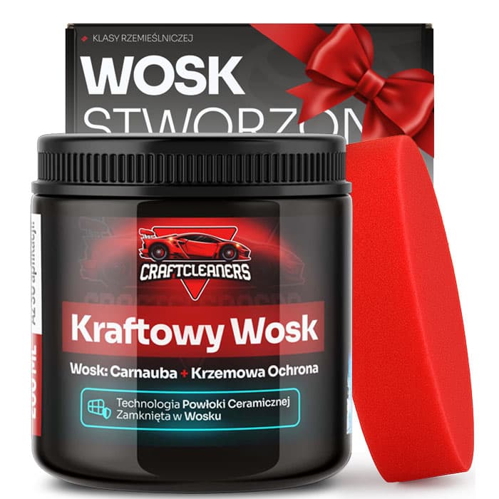 RABAT -30 ZŁ: Kraftowy Wosk-Mus premium: Carnauba + Krzem + Opakowanie Premium