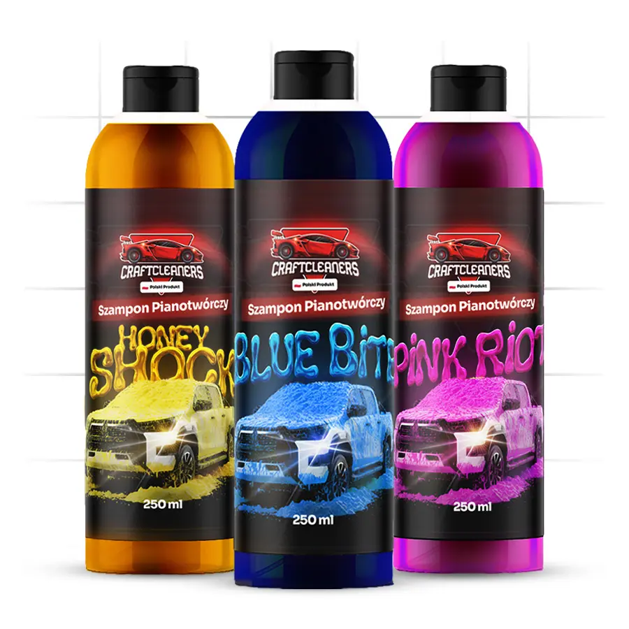 Kraftlendarz 2025 #2 Neonowa Furia – Zestaw 3 Szamponów do mycia bezdotykowego