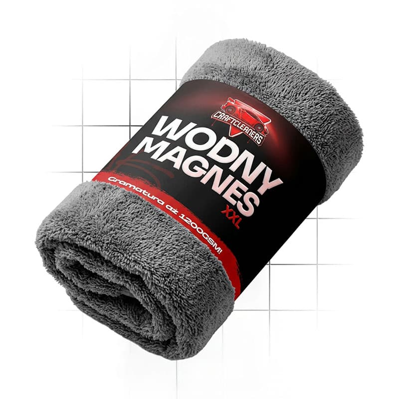 BTS Wodny Magnes - Ekstremalnie chłonny, dwustronny ręcznik do auta XXL